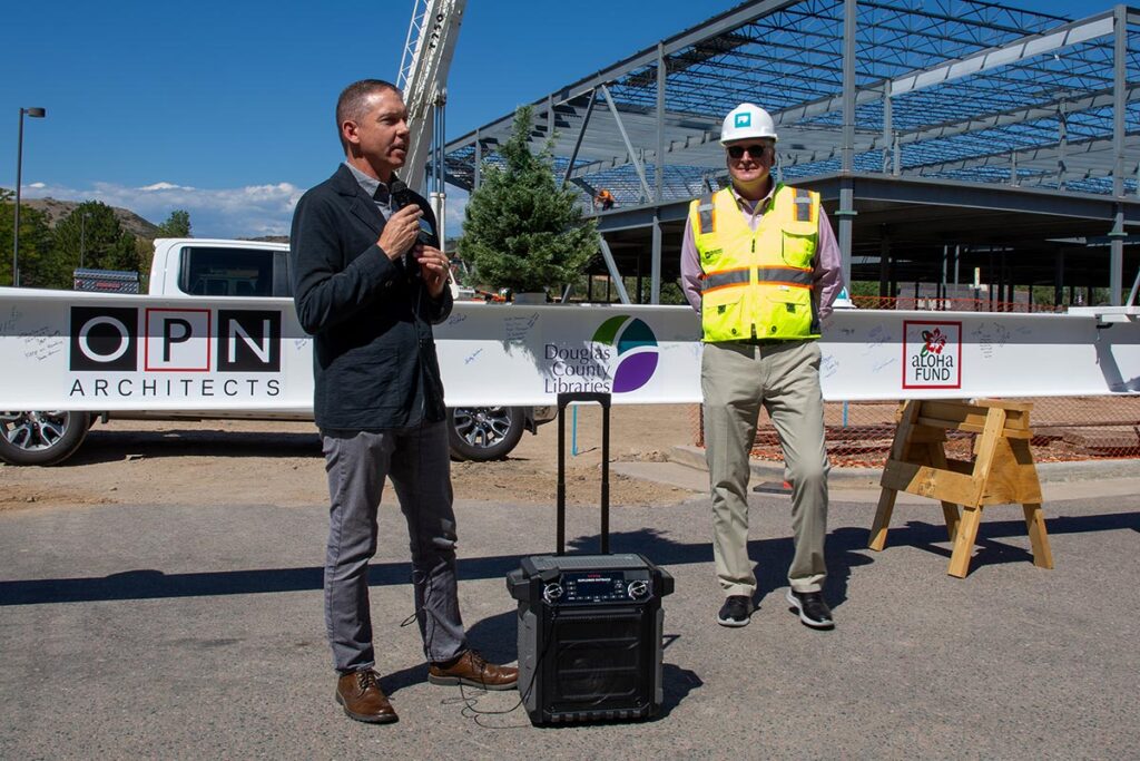 Dcl Library New Castle Rock Library Marks Construction Milestone – DCL Press Releases